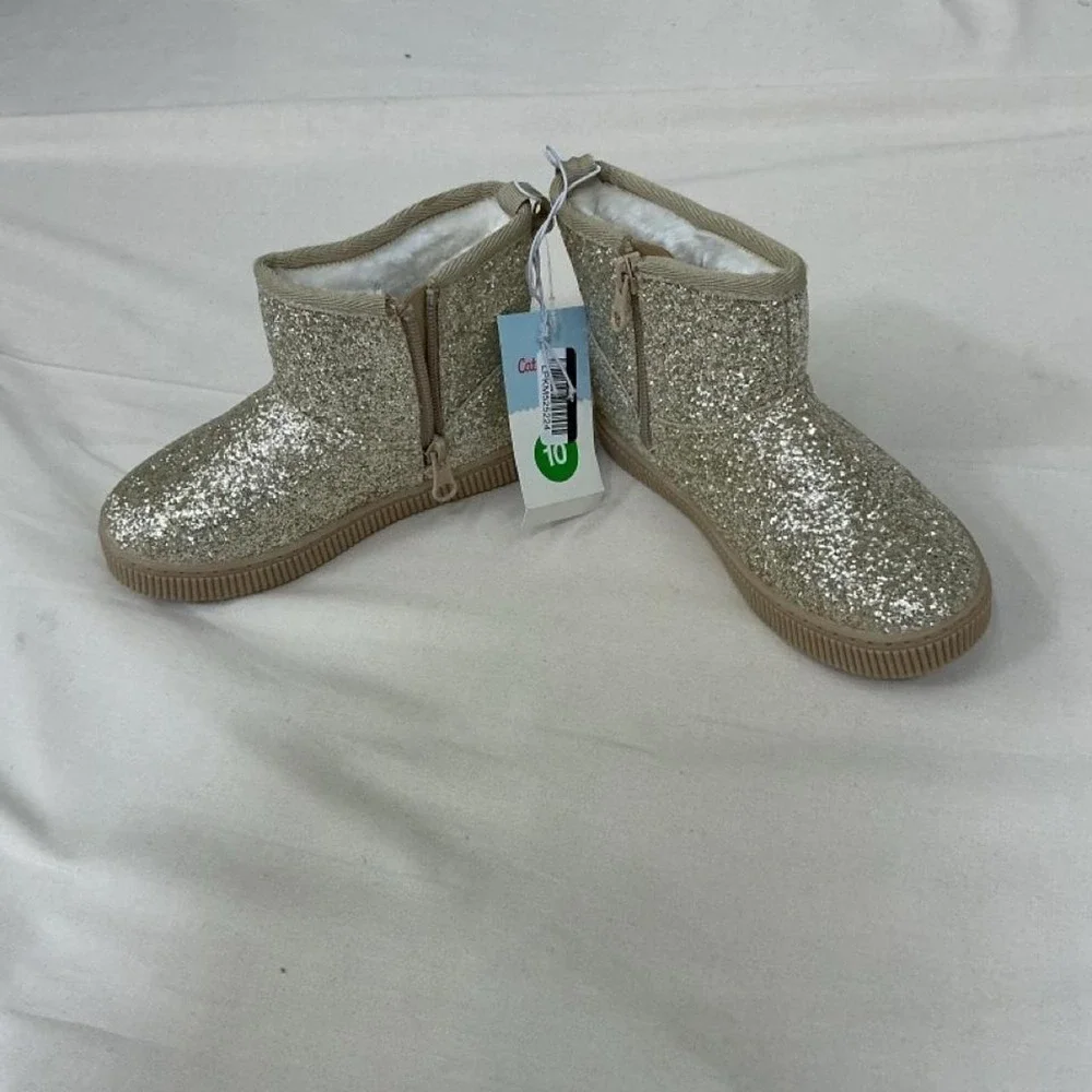Cat & Jack Glitter Boots – Kids Size 10 – NWT ✨🤍